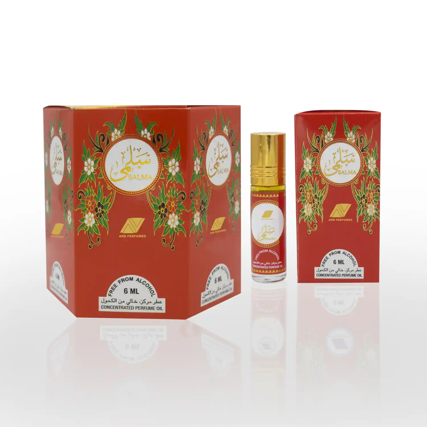 Salma 6ml Attar is a concentered perfume oil, free from Alcohol. It is a product of ARD perfumes. Made in UAE