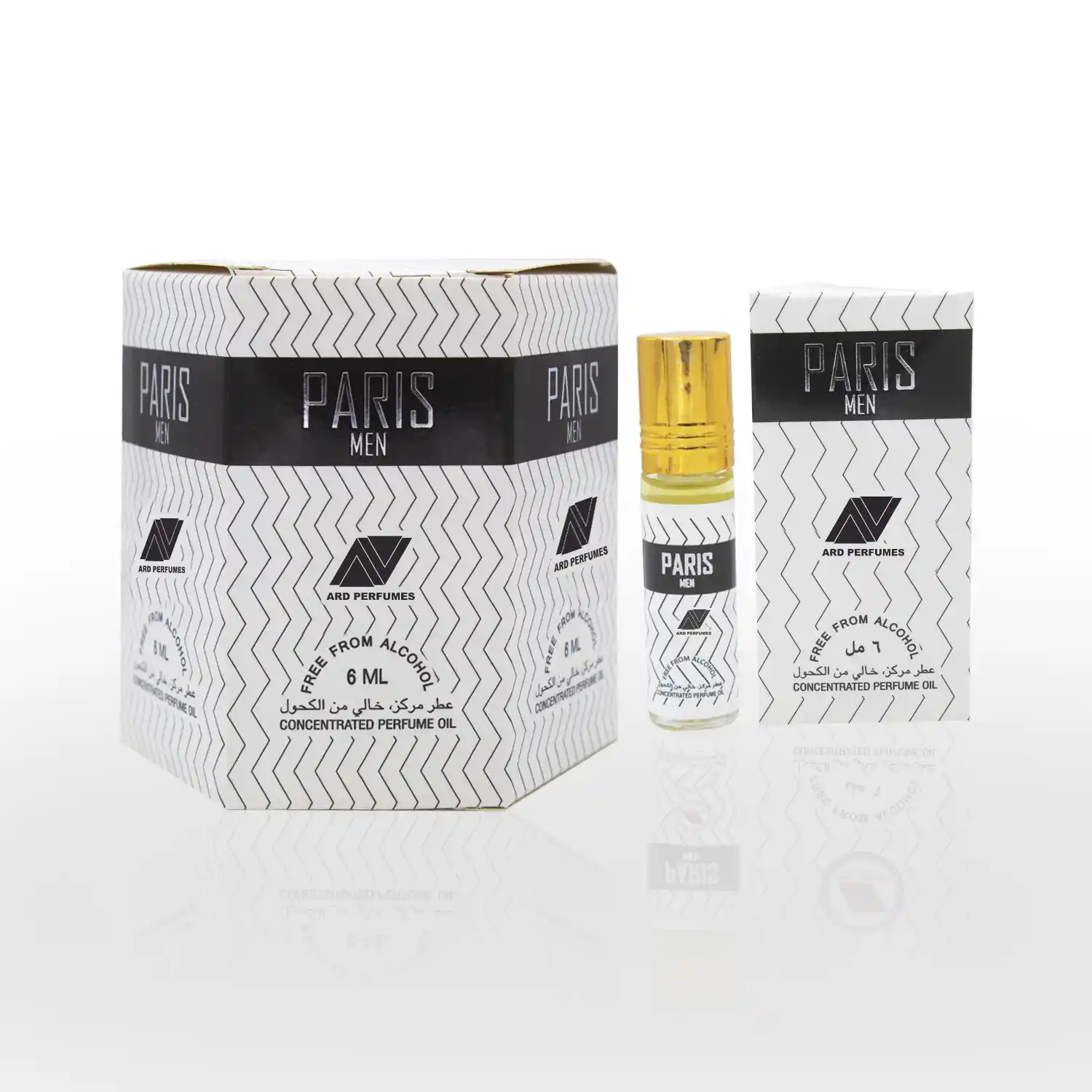 Paris Men 6ml Attar is a concentered perfume oil, free from Alcohol. It is a product of ARD perfumes. Made in UAE