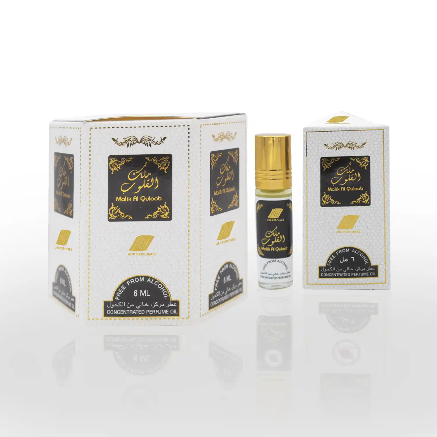 Malik Al Quloob 6ml Attar is a concentered perfume oil, free from Alcohol. It is a product of ARD perfumes. Made in UAE