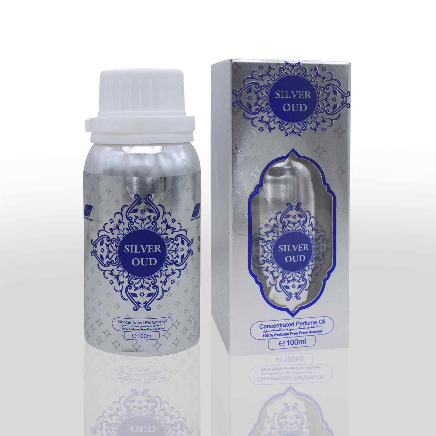 Silver Oud 100ml which is concentrated perfume oil, it is a products of ARD PERFUMES