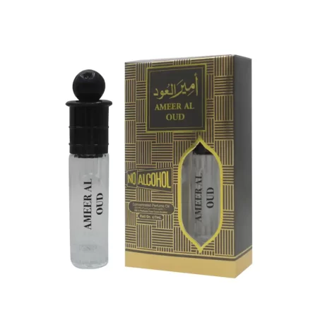 Ameer Al Oud 7ml Perfume Oil Roll-On by Shangani offers a luxurious and intimate fragrance experience, perfect for those who loves charm of oud.