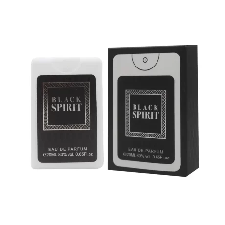 Black Spirit 20ml Perfume Spray by Shangani is a powerful and captivating fragrance housed in a convenient, portable bottle.