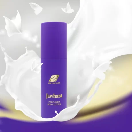 Jawhara Perfumed Body Lotion by Ard Perfumes, a fragrant journey that starts with a fresh, fruity burst and gradually reveals a sweet, musky embrace.