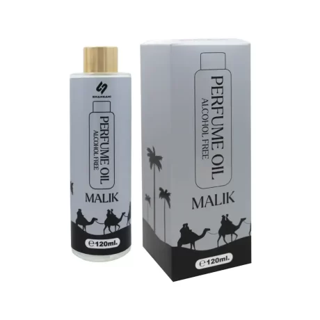 Malik 120ml Concentrated Perfume Oil by Shangani is a striking and alluring fragrance that represents strength, elegance, and authority.