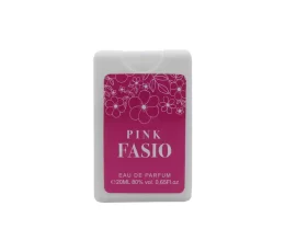 Pink Fasio 20ml Perfume Spray by Shangani is a charming and enchanting fragrance that offers a refreshing and elegant experience, all in a handy.