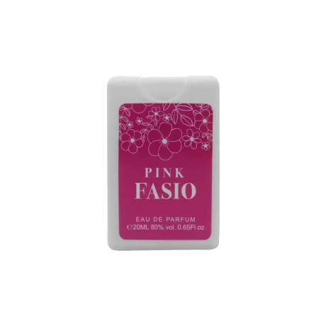 Pink Fasio 20ml Perfume Spray by Shangani is a charming and enchanting fragrance that offers a refreshing and elegant experience, all in a handy.