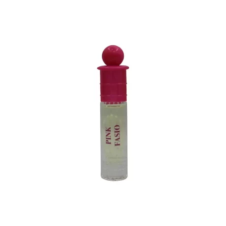 Pink Fasio 7ml Perfume Oil Roll-On by Shangani offers a delightful and refreshing fragrance that blends floral, fruity, and subtle musky notes.