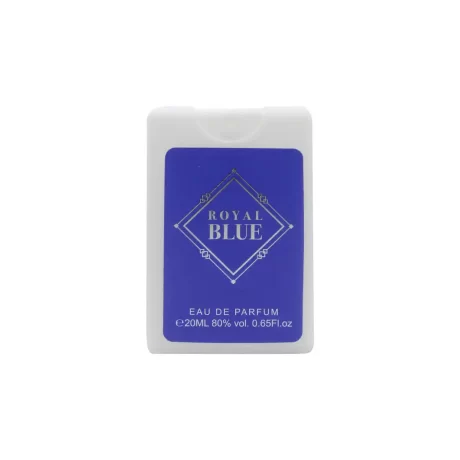 Royal Blue 20ml Perfume Spray by Shangani is an enchanting fragrance that embodies sophistication and elegance, thoughtfully packaged in a compact