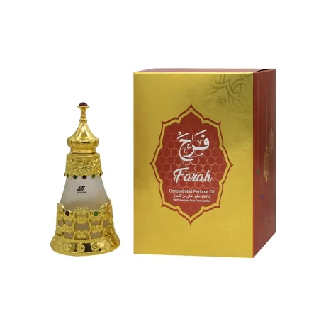 Farah Attar by Ard Perfumes is a captivating and uplifting concentrated perfume oil that infuses your scent collection with joy and elegance.