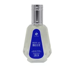 Royal Blue 50ml Perfume Spray by Shangani offers a refined and luxurious scent crafted for the modern individual who appreciates elegance.