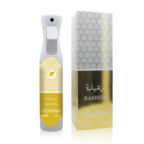 Rashida Air Freshener by Ard Perfumes presents a beautifully crafted Arabic-inspired scent that turns any environment into a luxurious and serene oasis.
